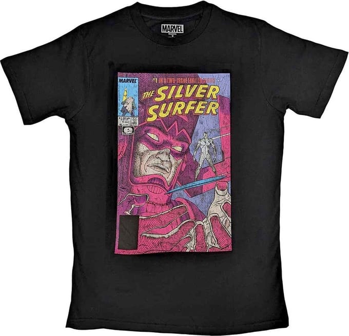 Marvel Silver Surfer - Galactus & Silver Surfer Heren T-shirt - S - Zwart