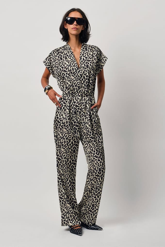 Dante6 Oyana Leopard Printed Jumpsuit Multicolour Größe: 38 | Jumpsuits Outlet | Damen