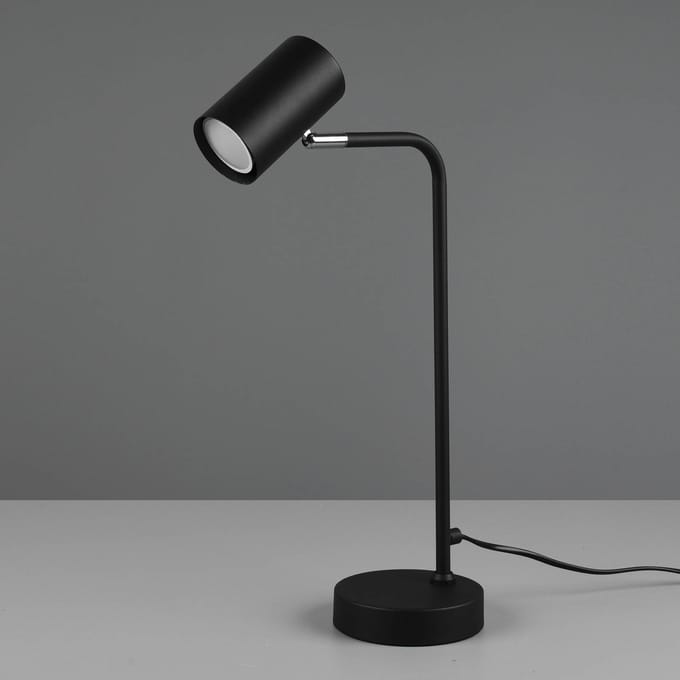 TRIO MARLEY - Tafellamp - Bureaulamp - Zwart mat - excl. 1x GU10 4,5W