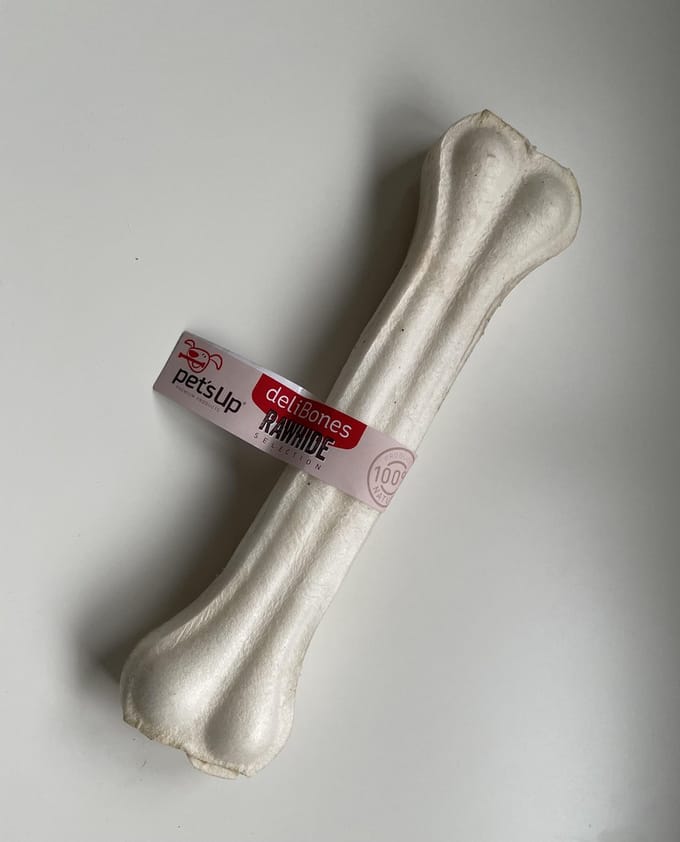 Bravo geperste bot rawhide voor honden 25 cm 2 st.