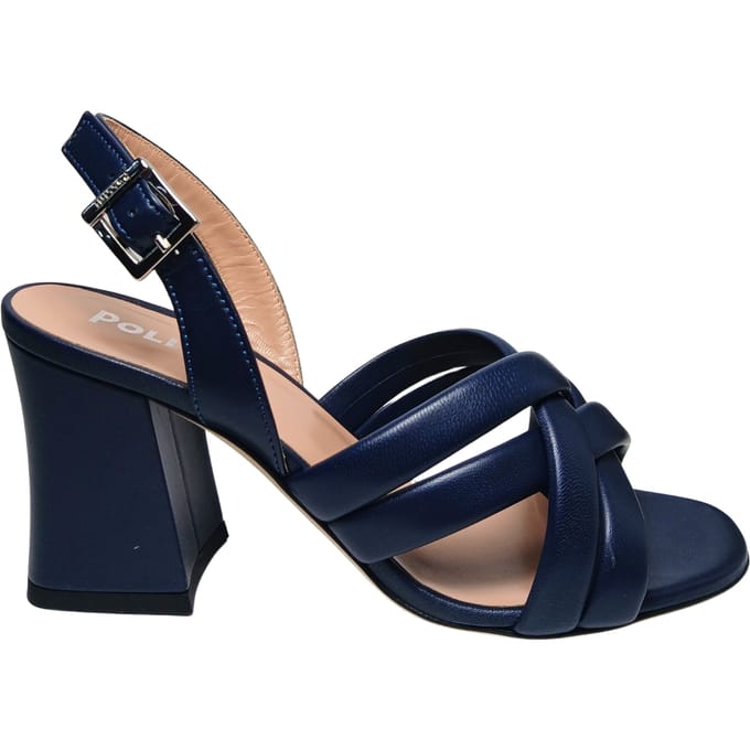 sa16017C9enap750 Pollini Blauw leer voor vrouwen