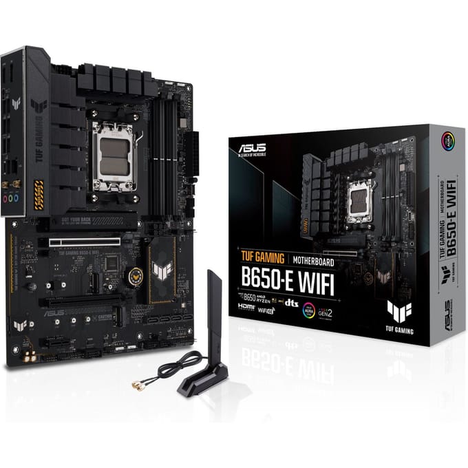ASUS TUF GAMING B650-E WIFI Moederbord – Socket AM5 – ATX – DDR5 – Wi-Fi 6E – Bluetooth 5.3 – 2.5Gb LAN – PCIe 5.0 M.2