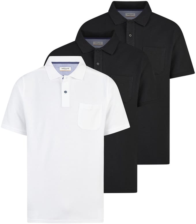 Redmond Heren poloshirt 3 pack Basic