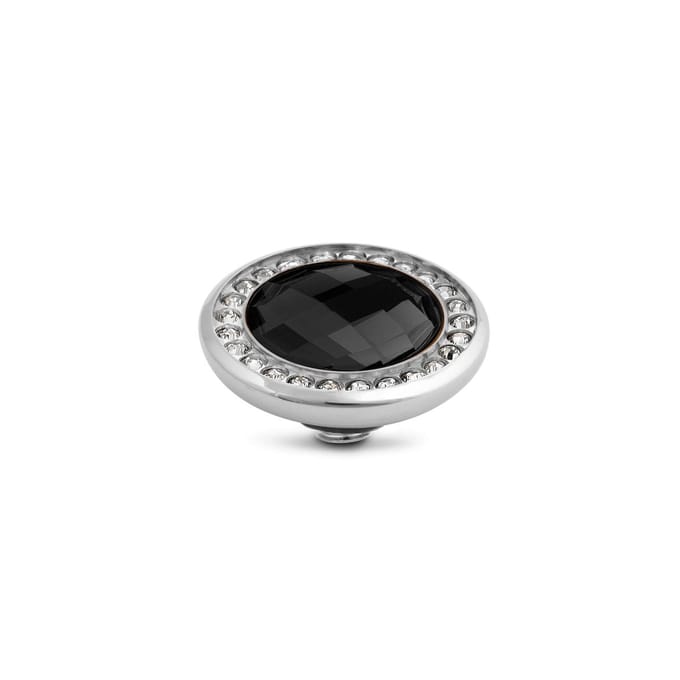 Melano Vivid Crystal CZ Steentje Black Zilver