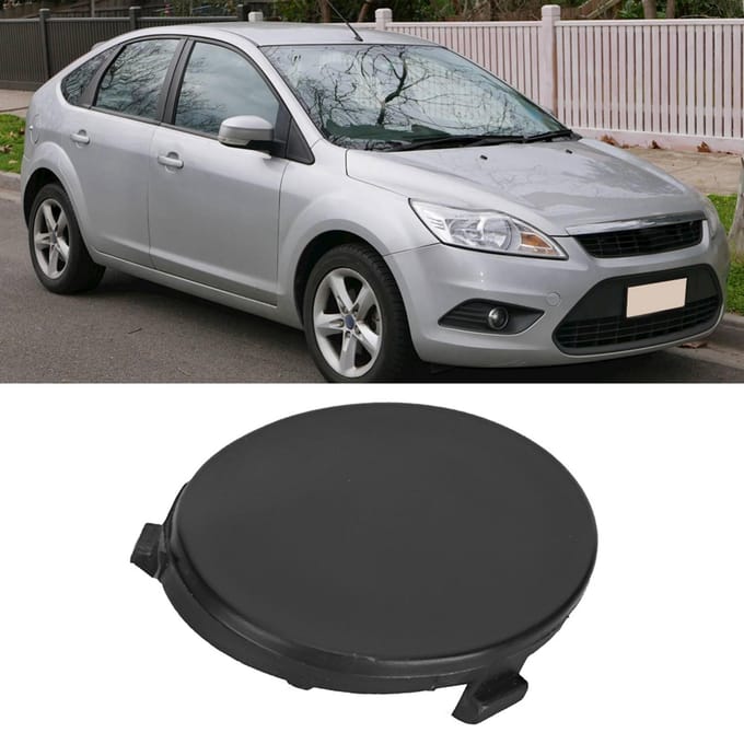 Voorbumper Sleepoog Afdekkap Past voor Ford Focus MK2 20072011 black