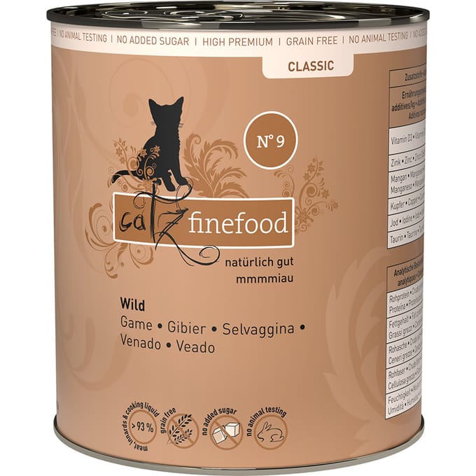 catz finefood Blik 6 x 800 g Kattenvoer - Wild