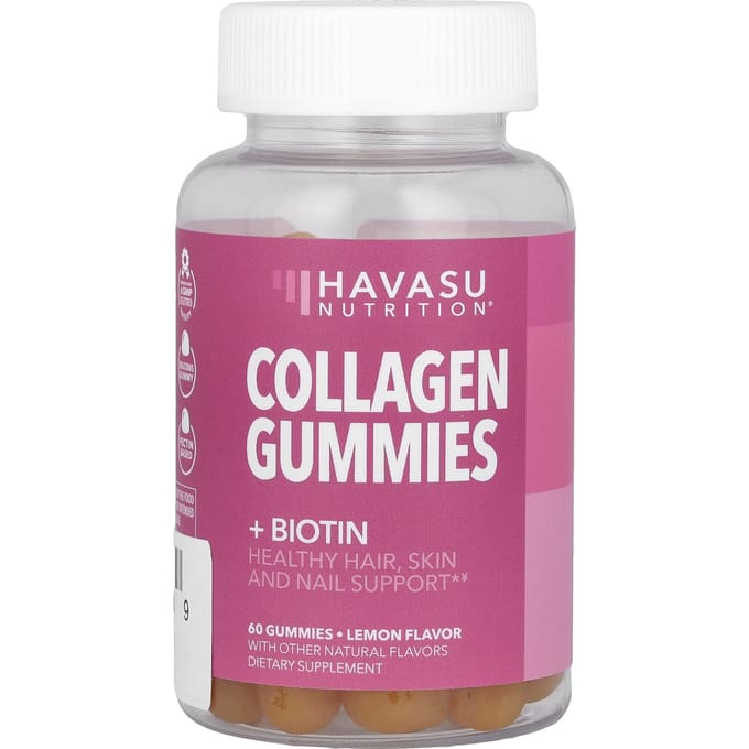 Havasu Nutrition, Collageen Gummies, Citroen, 60 Gummies