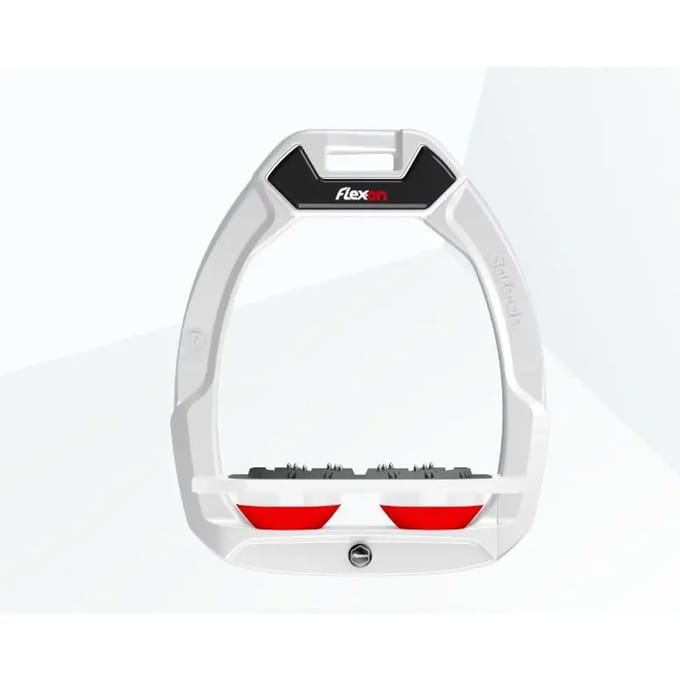 Platte Ultra Grip Veiligheidsbeugels Wit/Wit/Rood Flex-On Safe-On
