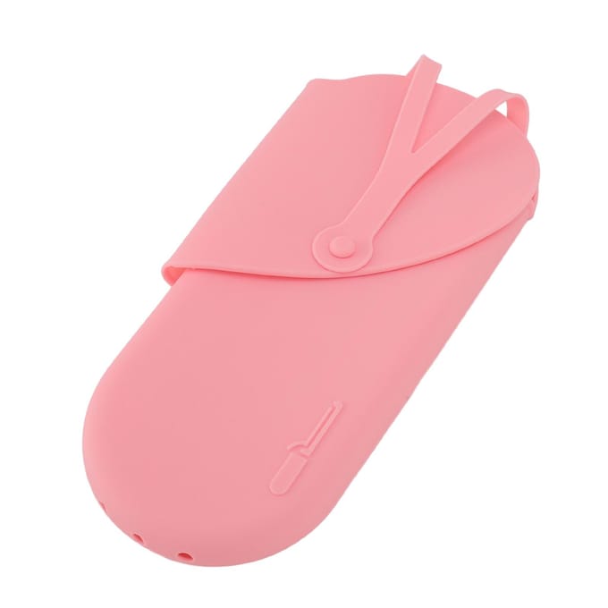 Siliconen Hittebestendige Mat Pouch met Ophanggat Draagbare Reis Krultang Pad Haar roze