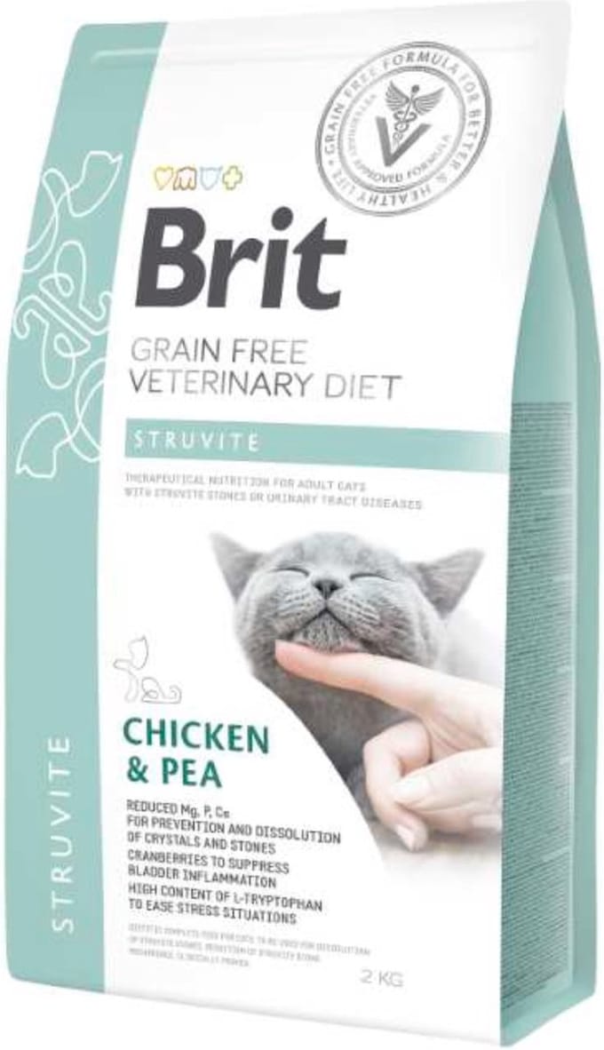 Brit Veterinary Diet Cat - Grain free - Struvite - 2 kg
