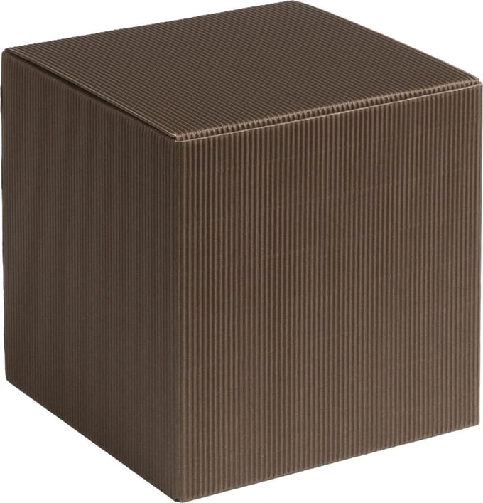 Cadeauverpakking vierkant-kubus karton 7x7x7cm BRUIN (200 stuks)