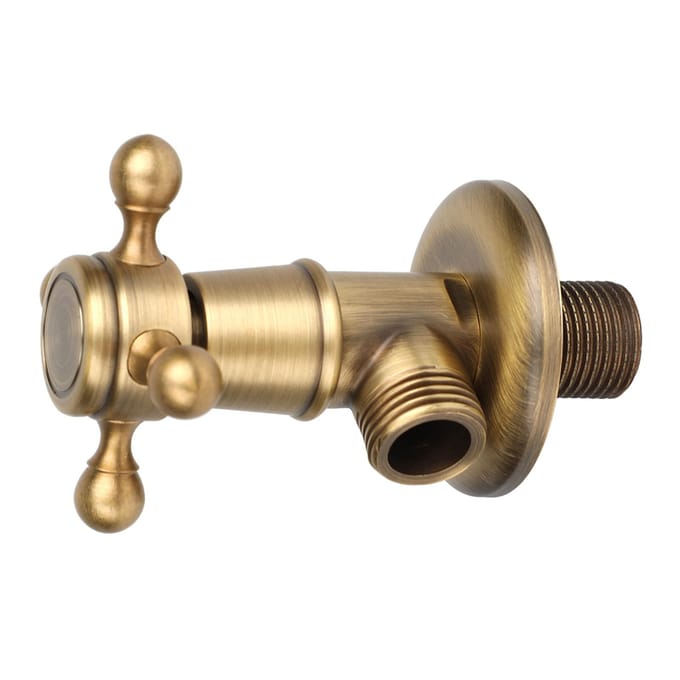 Europese Hardware Badkamer Messing Driehoeksventiel Antiek Hoekventiel beige
