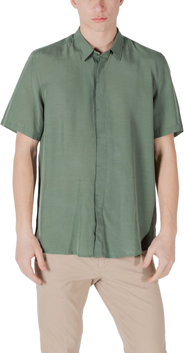 Short Sleeve Shirt Casual Style - Green