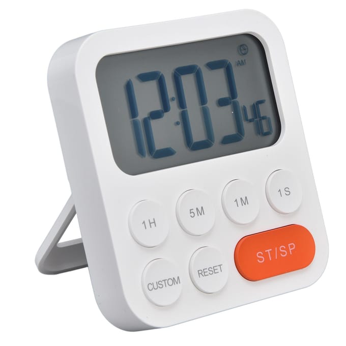Digitale Keukentimer 3 Versnellingen Instelbaar Magnetische Afteltimer Kook Studietimer voor Slaapkamer gray
