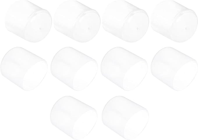 Rubberen Eindkappen - Beschermdoppen Buisstop - Meubels Beschermen - Zachte Elastische Pasvorm - 42 mm Binnendiameter - Transparant