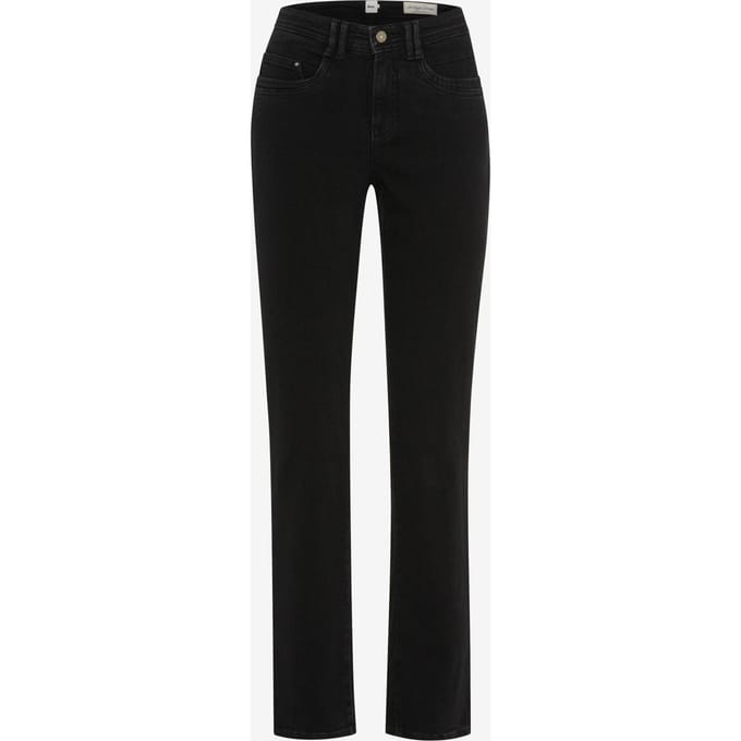 Brax Dames Jeans  Style CAROLA CLEAN BLACK, denim zwart, maat 36