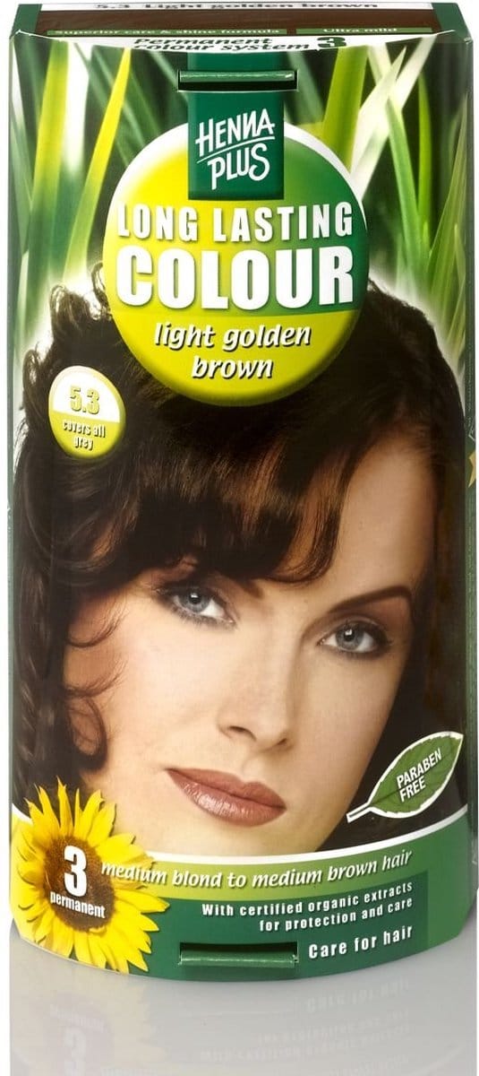 Hennaplus Long Lasting Colour 5.3 Golden Brown - Haarverf