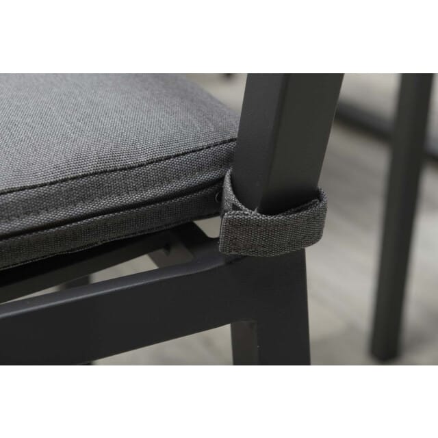 Garden Impressions Oklahoma dining fauteuil carbon black mid grey