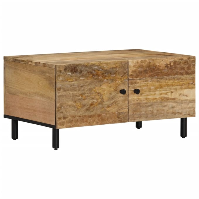 vidaXL - Salontafel - 80x50x40 - cm - massief - mangohout