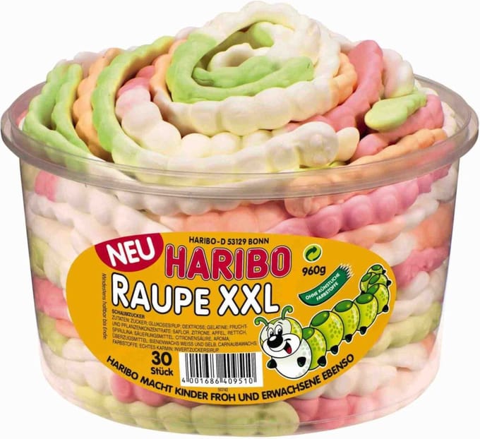 Haribo - Caterpillar XXL - 30 pieces
