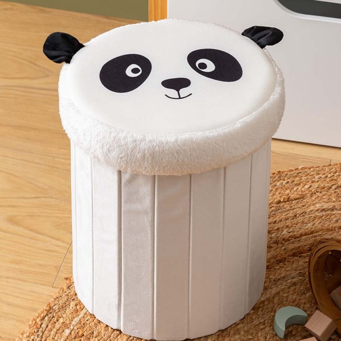 Eazy Living Poef + Opbergbox Panda