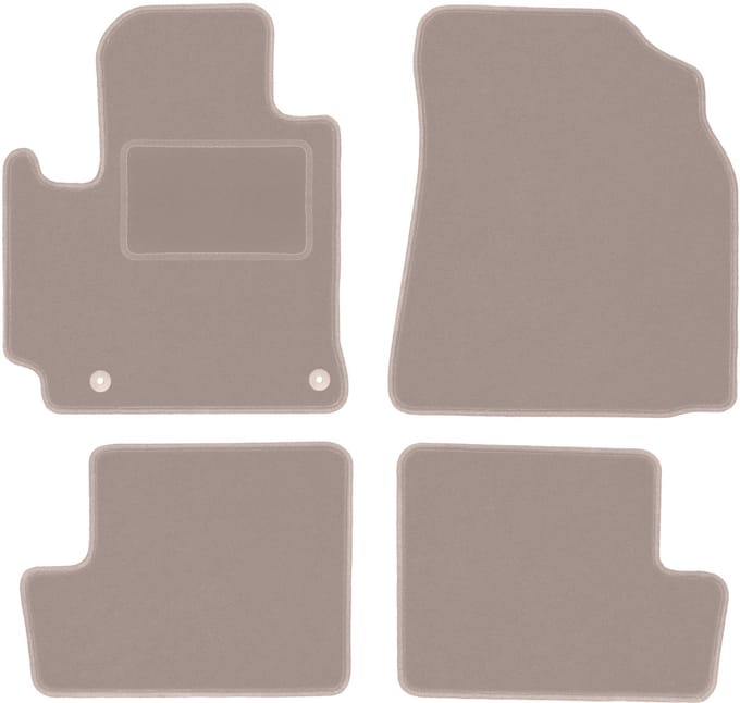 Beige veloursmatten voor: Toyota RAV4 II 2WD 5-deurs (2001-2005)