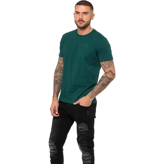 Enzo | Heren Crew Neck T-shirt - Groen