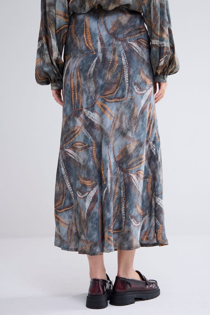 Summum Woman Skirt Dotted Leafs Cloud Größe: 42 | Midiröcke Outlet | Damen