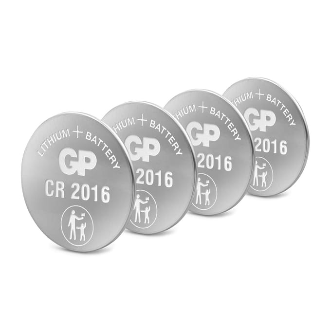 GP Lithium CR2016 Knoopcel Batterijen (4-pack)