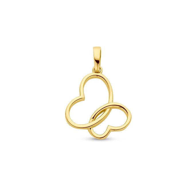 14K geelgoud hanger vlinder 4029491