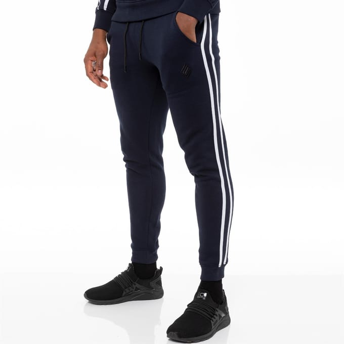 Heren Navy Tracksuit Joggers| Enzo Designer Menswear