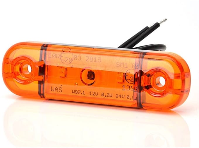 Tip-it - Led markeringslamp - Contourverlichting - 3 leds - Oranje - 12/24v