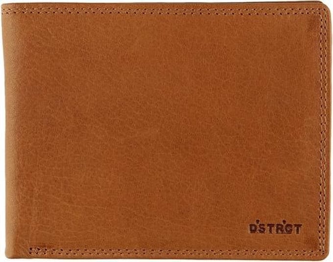 DSTRCT Wax Lane Leren Billfold RFID - Cognac