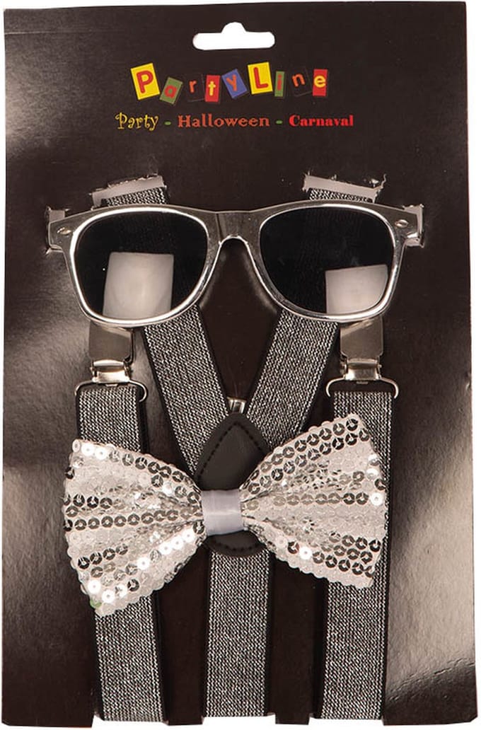 Partyset Zilveren accessoires 3-delig