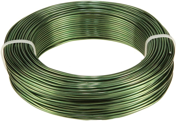 Groen aluminiumdraad Ø2mm decoratiedraad 500g 60m