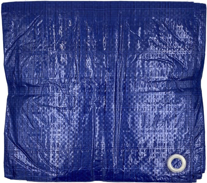 DULA Afdekzeil - 3 x 4 meter - Afdekfolie - Blauw - Waterdicht dekzeil - Grondzeil