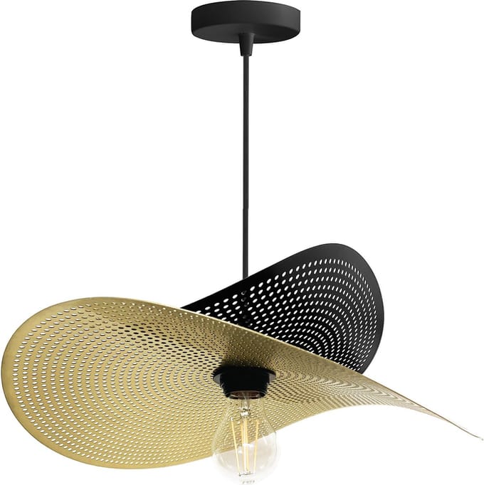 Toolight App1471-1Cp Hanglamp Zwart 40X38X10Cm