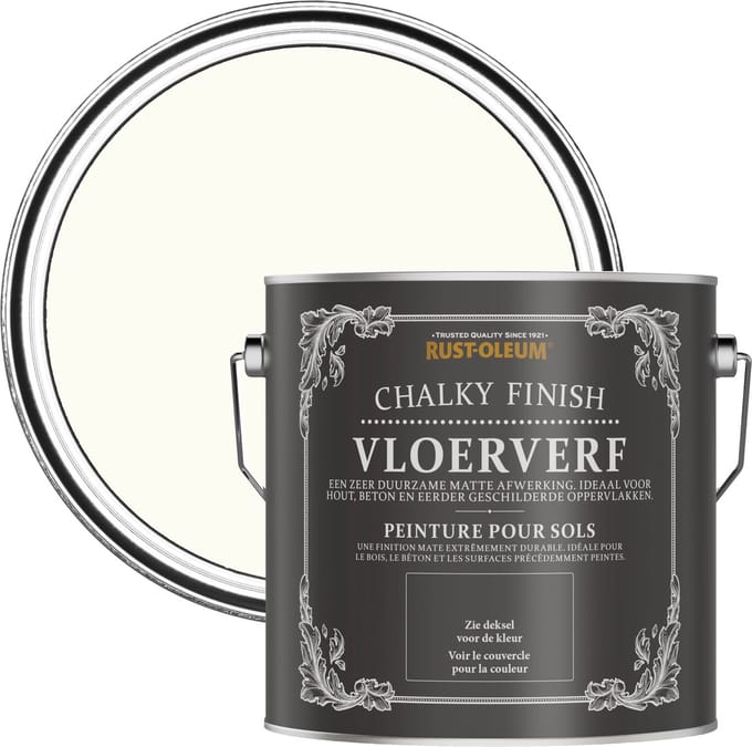 Rust-Oleum Wit Vloerverf - Porselein 2,5L
