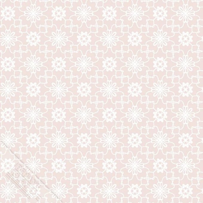 INGK Behang - Puck & Rose - Kinderbehang - Bloemmotief Roze