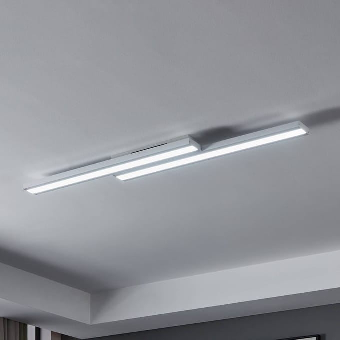 EGLO connect.z Saliteras-Z Smart Plafondlamp - 116 cm - Wit - Instelbaar RGB & wit licht - Dimbaar - Zigbee