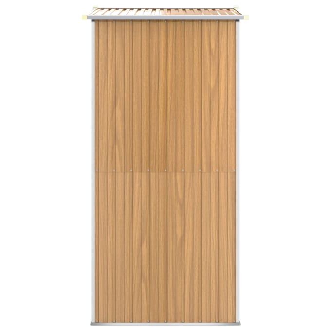 vidaXL - Tuinschuur - 192x108x223 - cm - gegalvaniseerd - staal - lichtbruin