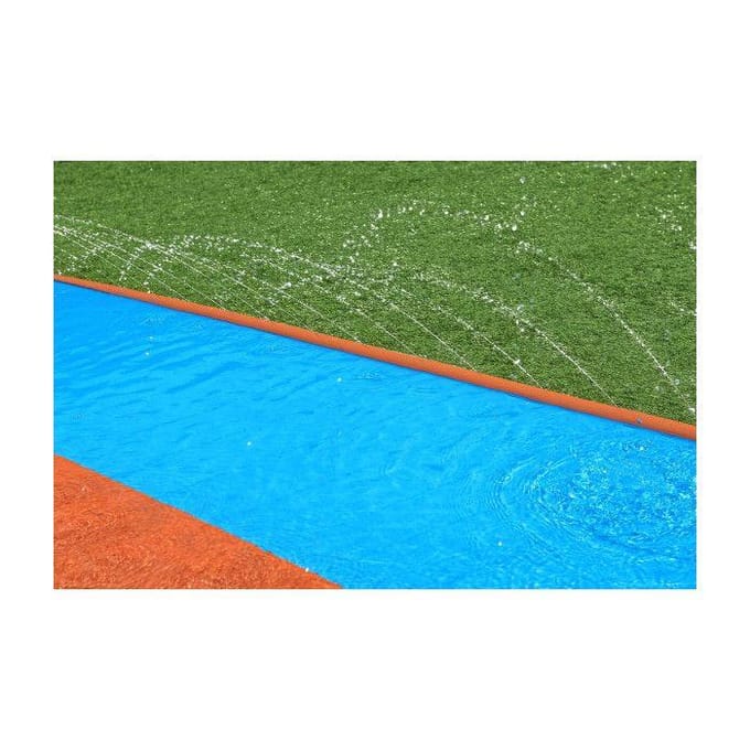 Bestway H2OGO! Tsunami Splash Ramp Drieglijbaan - 16 ft, Blauw/Oranje/Rood