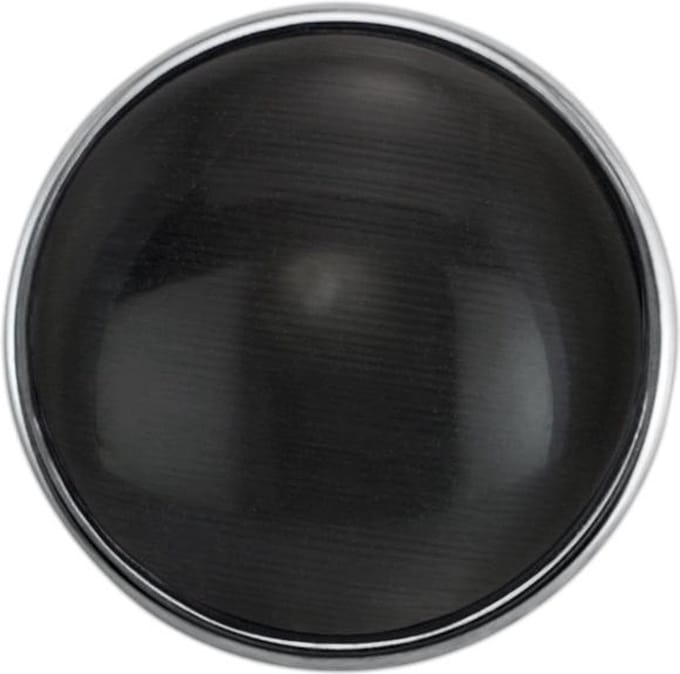 Quiges - Drukknoop Mini 12mm Cateye Grijs - EBCMK055
