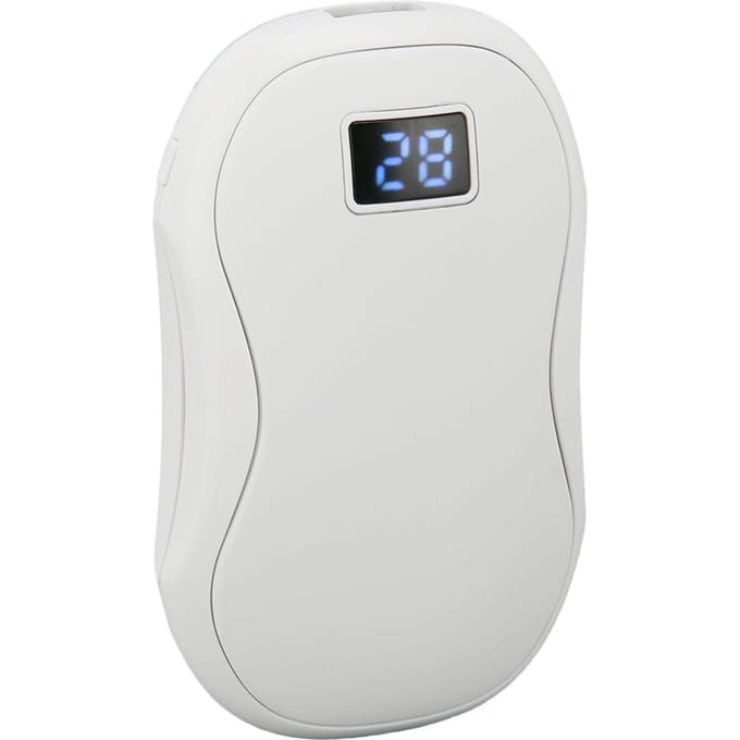 Elektrische Handwarmer Herfst Winter 40‑60 graden celsius Instelbaar USB Oplaadbare Handwarmer met Digitaal white