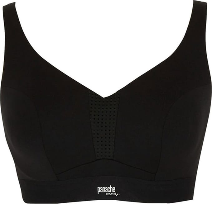 Panache - Endurance Wired Non Padded Sport BH - Black - 75D