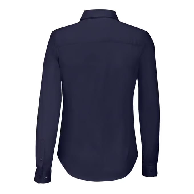 SOLS Dames/Dames Blake Stretch Shirt Met Lange Mouwen (Donkerblauw)