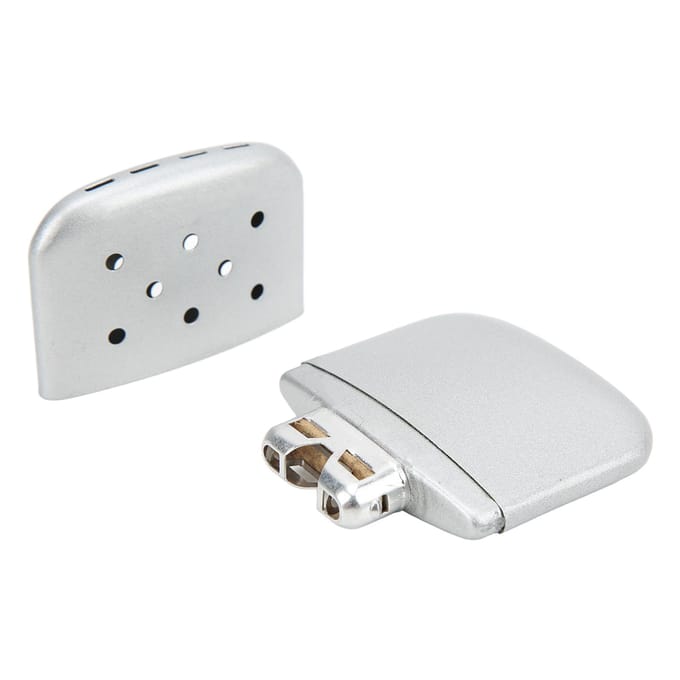 Draagbare Brandstof Handwarmer Mini Herbruikbare Zak Zinklegering Dubbelzijdig VerwarmingskachelDot Hand white