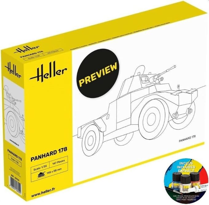 Heller Modelbouwpakket Militaire voertuigen - 35325 Panhard 178 AMD 35 - Starter Kit Plastic - 1:35 - Modelbouw