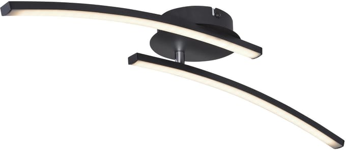Plafonniere - zwart - TANSY I - metaal - LED - 67129-12 - Globo