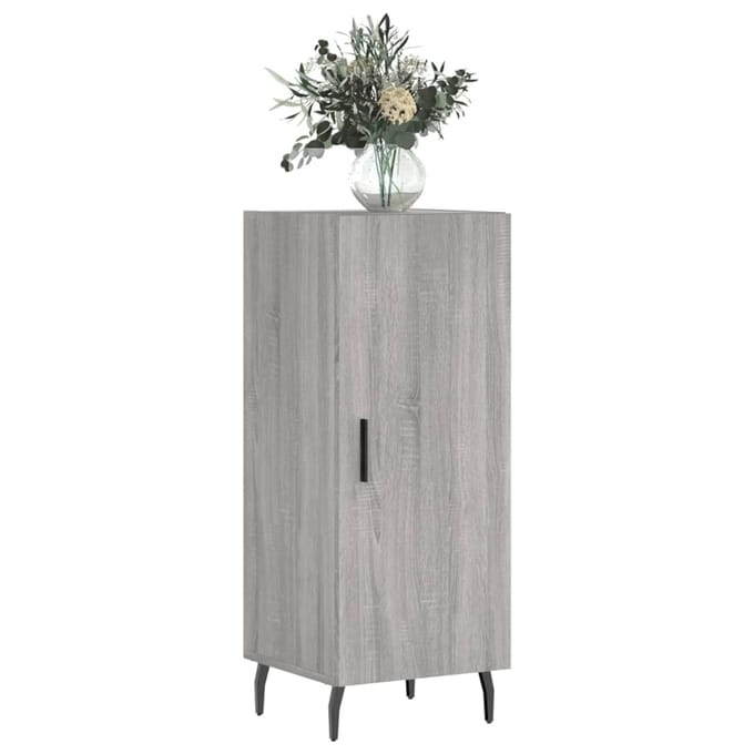 vidaXL - Dressoir - 34,5x34x90 - cm - bewerkt - hout - grijs - sonoma - eikenkleurig